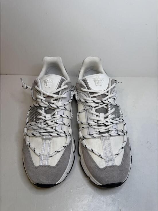Versace Trigreca Sneakers White Grey Low Top EU 46.5 US 13.5 main image 7